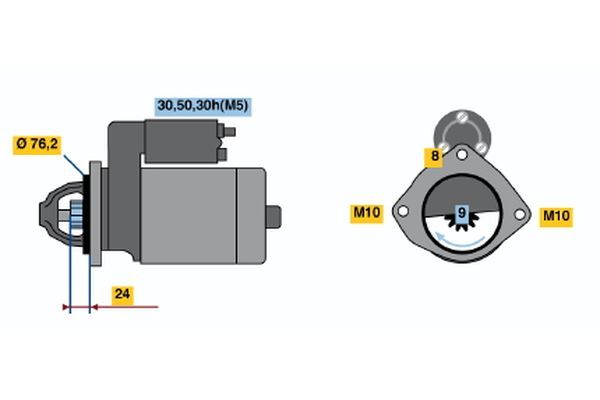 BOSCH 0 986 019 980 Starter