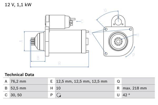 BOSCH 0 986 020 240 Starter