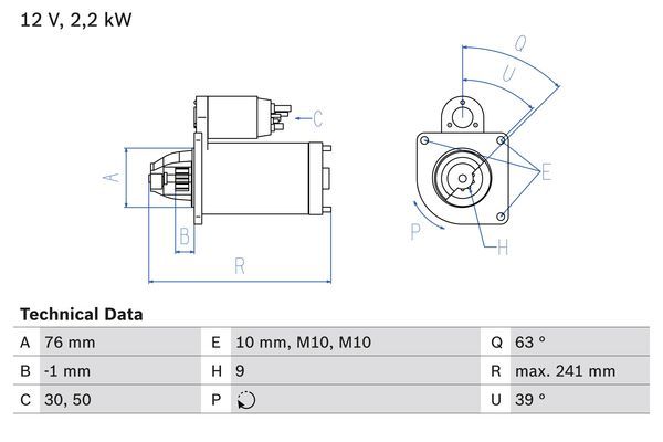 BOSCH 0 986 021 620 Starter