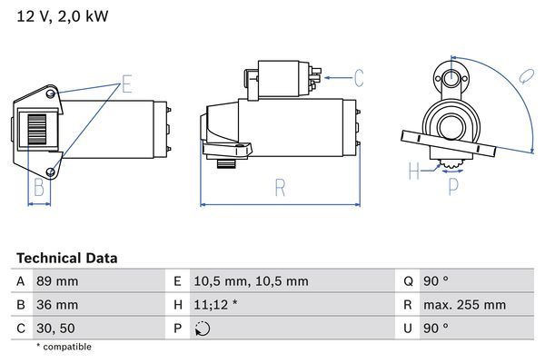 BOSCH 0 986 021 810 Starter