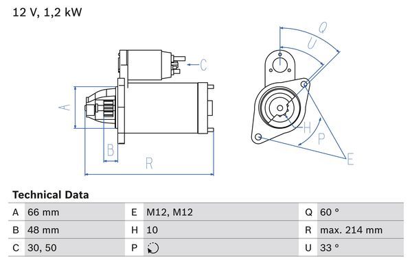 BOSCH 0 986 022 430 Starter