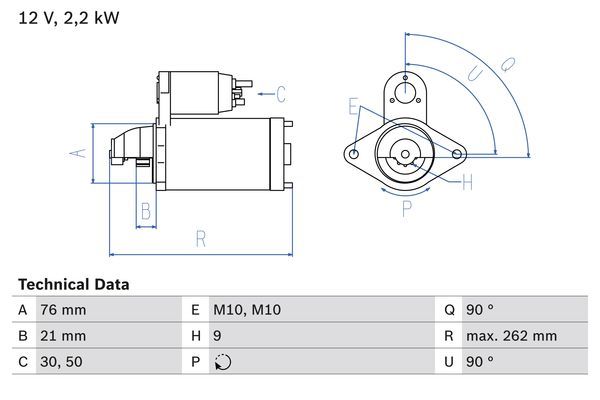 BOSCH 0 986 022 710 Starter