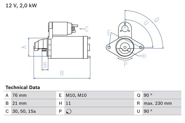BOSCH 0 986 022 880 Starter