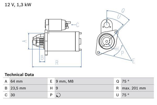BOSCH 0 986 024 200 Starter