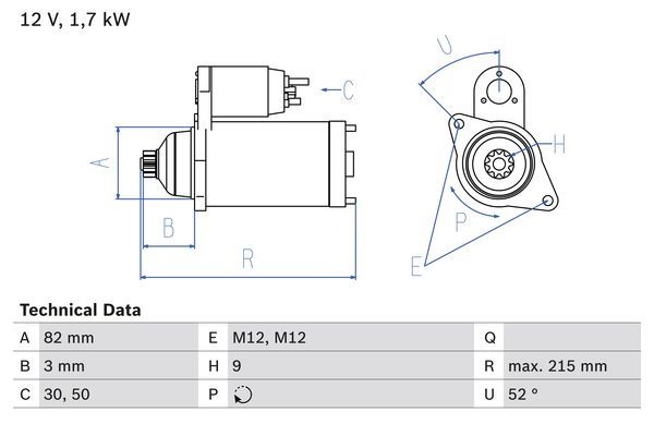 BOSCH 0 986 024 250 Starter