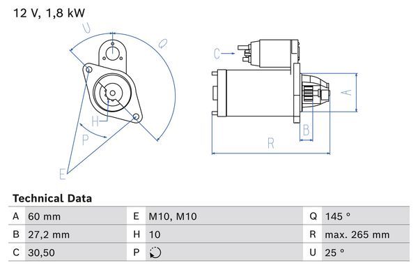 BOSCH 0 986 024 820 Starter