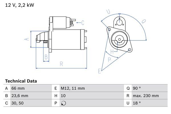 BOSCH 0 986 025 400 Starter