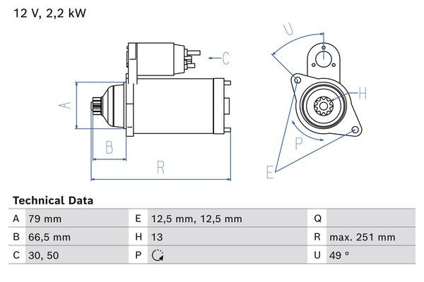 BOSCH 0 986 026 340 Starter