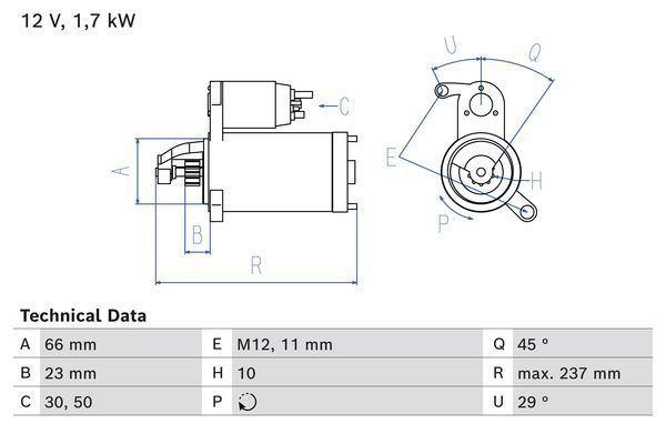 BOSCH 0 986 026 520 Starter