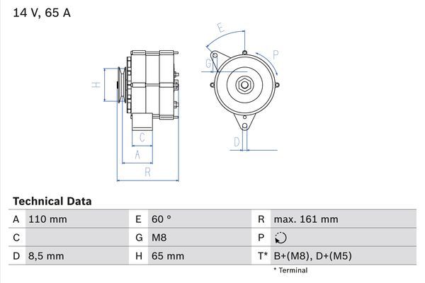 BOSCH 0 986 034 230 Alternator