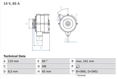 Alternator BOSCH 0 986 034 230