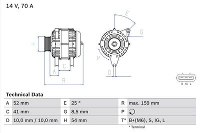 Alternator BOSCH 0 986 040 471