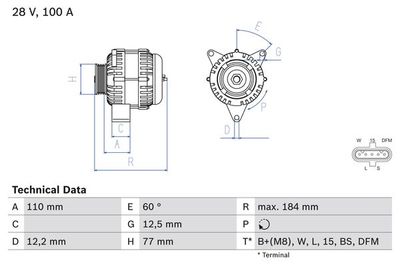 Alternator BOSCH 0 986 042 390
