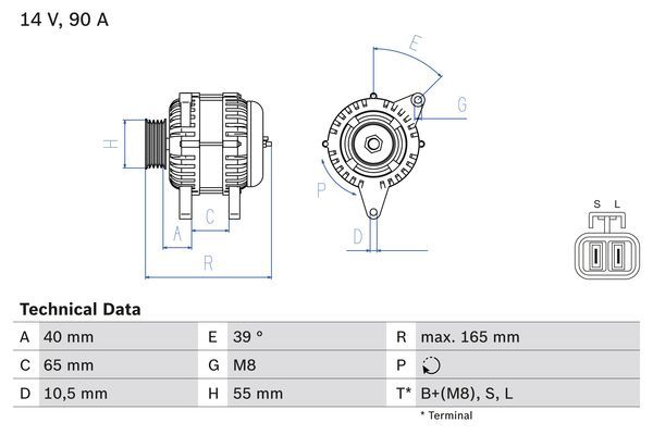 BOSCH 0 986 042 690 Alternator