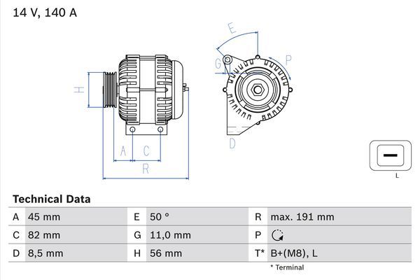 BOSCH 0 986 042 840 Alternator