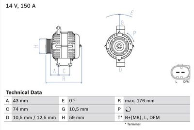 Alternator BOSCH 0 986 047 920