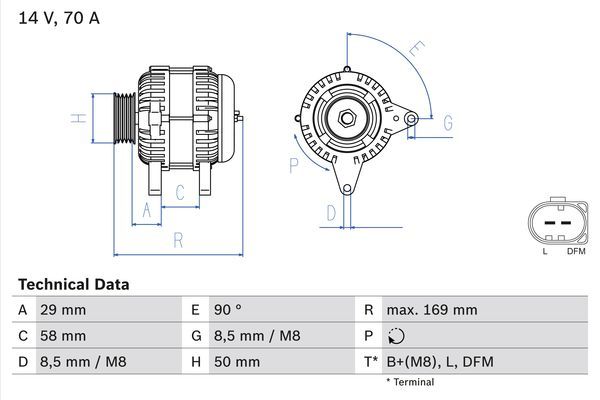 BOSCH 0 986 048 891 Alternator