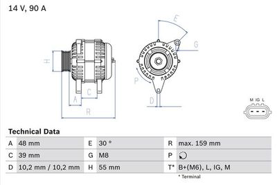 Alternator BOSCH 0 986 049 211