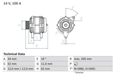 Alternator BOSCH 0 986 049 231