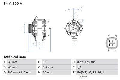Alternator BOSCH 0 986 082 420