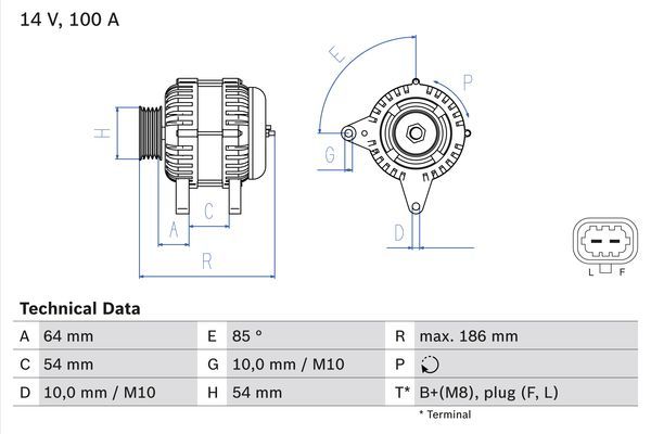 BOSCH 0 986 083 420 Alternator