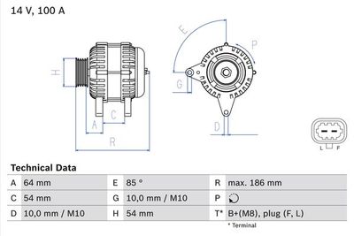 Alternator BOSCH 0 986 083 420