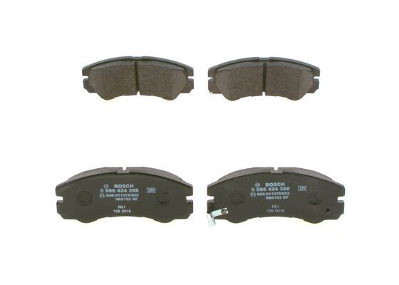BOSCH 0 986 424 366 Brake Pad Set, disc brake