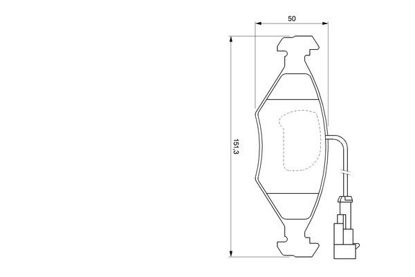 BOSCH 0 986 424 543 Brake Pad Set, disc brake