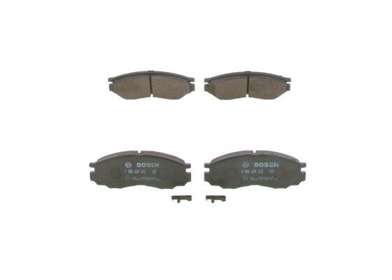 BOSCH 0 986 424 572 Brake Pad Set, disc brake