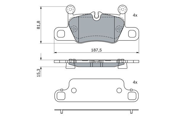 BOSCH 0 986 424 972 Brake Pad Set, disc brake