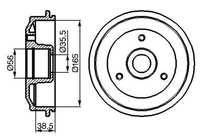 Brake Drum BOSCH 0 986 477 118