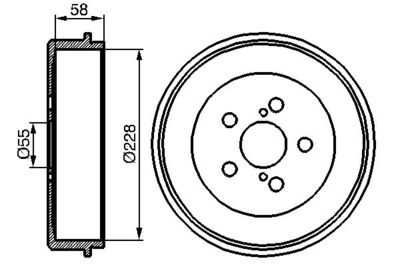 Brake Drum BOSCH 0 986 477 140