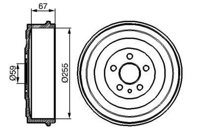Brake Drum BOSCH 0 986 477 144