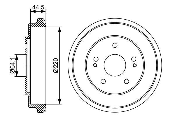 BOSCH 0 986 477 147 Brake Drum