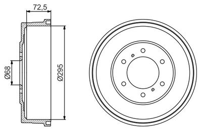 Brake Drum BOSCH 0 986 477 215