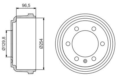 Brake Drum BOSCH 0 986 477 218