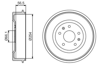 Brake Drum BOSCH 0 986 477 227