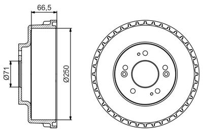 Brake Drum BOSCH 0 986 477 228