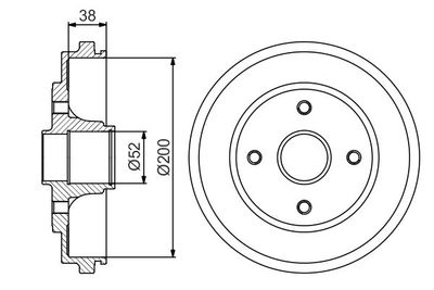 Brake Drum BOSCH 0 986 477 229