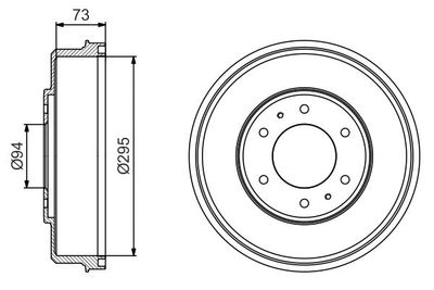 Brake Drum BOSCH 0 986 477 232
