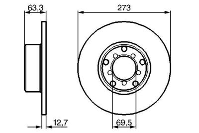 Brake Disc BOSCH 0 986 478 055