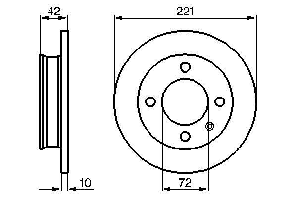 BOSCH 0 986 478 068 Brake Disc