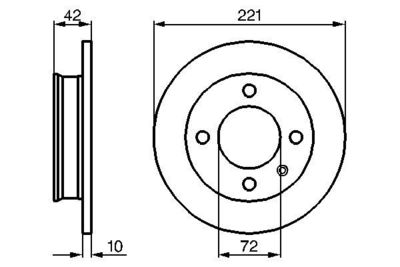 Brake Disc BOSCH 0 986 478 068