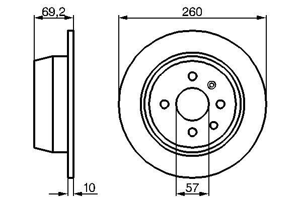 BOSCH 0 986 478 086 Brake Disc