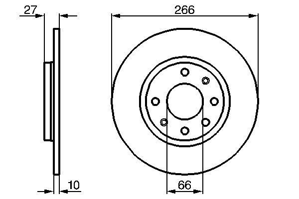 BOSCH 0 986 478 090 Brake Disc