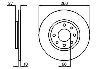 Brake Disc BOSCH 0 986 478 090