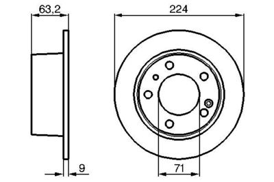 Brake Disc BOSCH 0 986 478 141