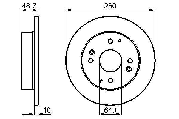 BOSCH 0 986 478 172 Brake Disc