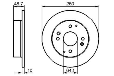 Brake Disc BOSCH 0 986 478 172