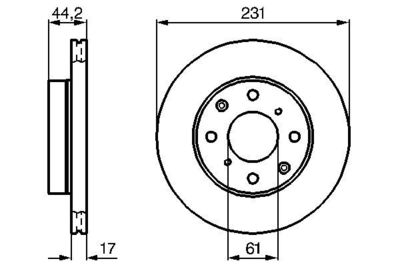 Brake Disc BOSCH 0 986 478 203